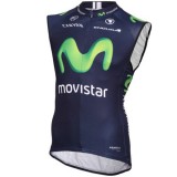 En ligne 2016 Movistar Equipe Maillot Sans Manches